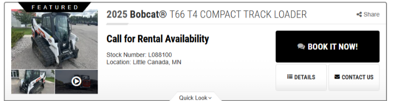 NEW RENTALS INVENTORY PAGE