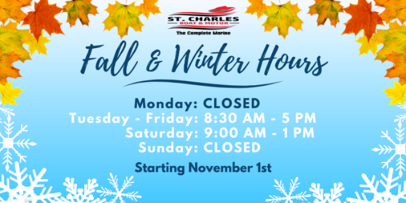 Starting Nov 1st, we'll be closed on Mondays. Other hours remain the same